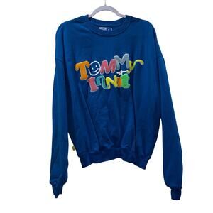 TommyInnit Limited Edition Crewneck Sweatshirt Blue Unisex Size Medium